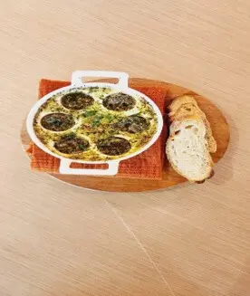 Escargots in Herb Butter
