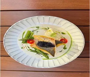 Pan-seared Seabass with Caviar